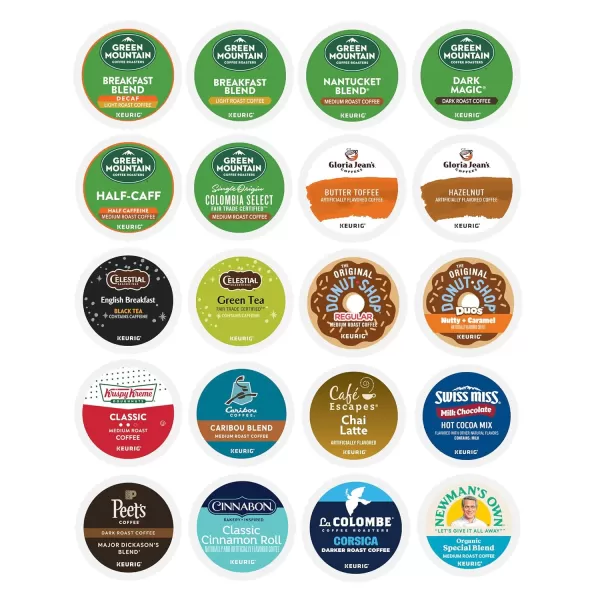 imageKeurig Entertainers Collection Variety Pack SingleServe KCup Pods 40 CountEntertainers Collection Variety