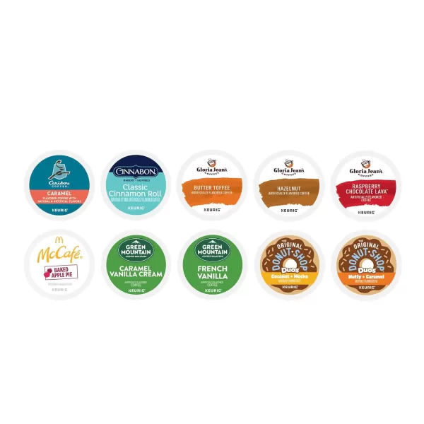 imageKeurig Entertainers Collection Variety Pack SingleServe KCup Pods 40 CountFlavored Variety