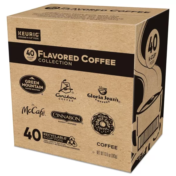 imageKeurig Entertainers Collection Variety Pack SingleServe KCup Pods 40 CountFlavored Variety