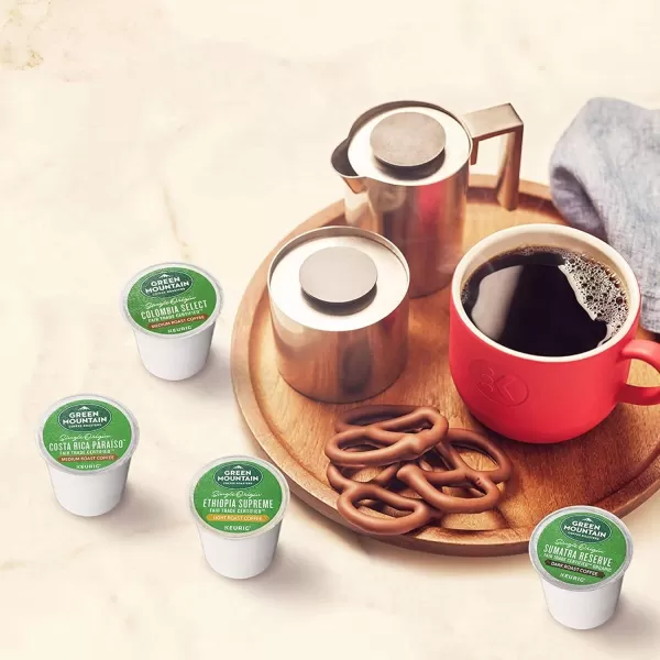 imageKeurig Entertainers Collection Variety Pack SingleServe KCup Pods 40 CountGreen Mountain Single Origin Collection