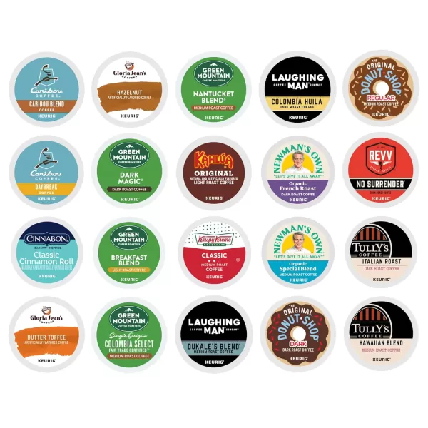 imageKeurig Entertainers Collection Variety Pack SingleServe KCup Pods 40 CountOLD Coffee Lovers