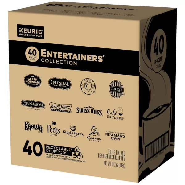 imageKeurig Entertainers Collection Variety Pack SingleServe KCup Pods 40 CountOLD Entertainers Collection Variety