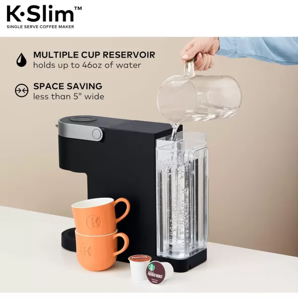 imageKeurig KSlim Single Serve Coffee Maker with Coffee Lovers Variety Pack 40 Count KCup PodsKSlim  Coffee Lovers Variety Pack 40ct KCup Pods