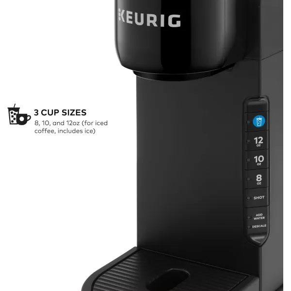 imageKeurig KCaf Barista Bar Single Serve Coffee Maker and Frother with 3 Brew Sizes Hot and Cold Coffee Capabilities 2oz Coffee Shot Button Black