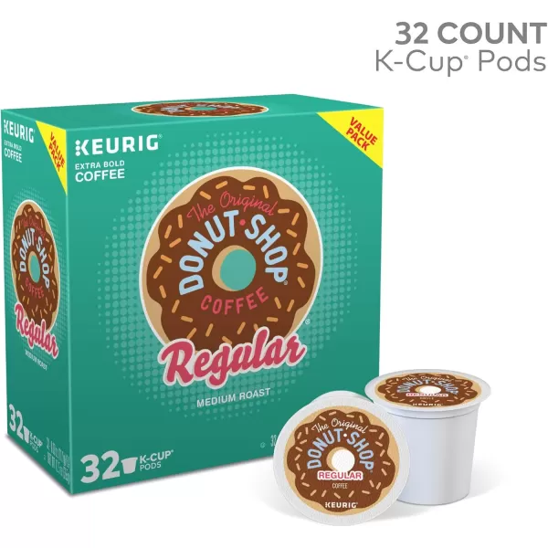 imageKeurig KMini Plus Single Serve Coffee Maker with Donut Shop Coffee Pods 32 count