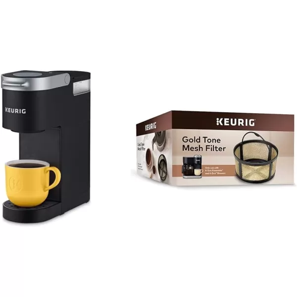 imageKeurig KMini SingleServe KCup Coffee Maker Black and Keurig Standalone Milk Frother BlackBlack