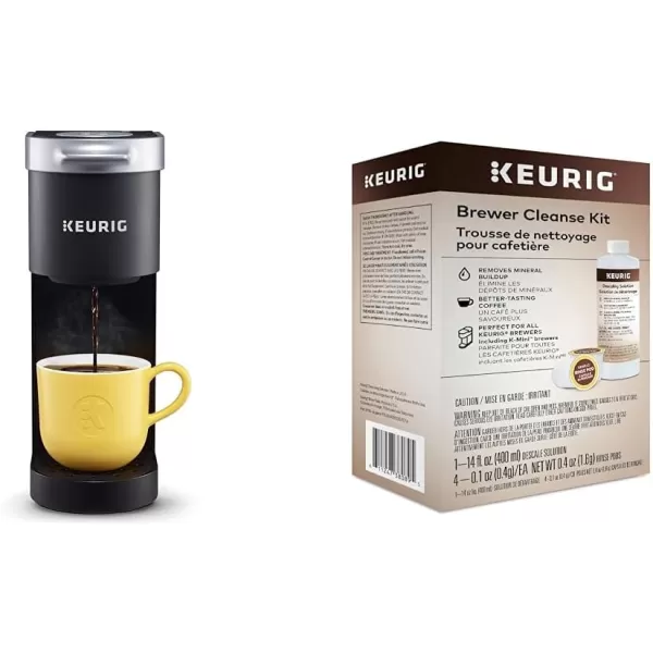 imageKeurig KMini SingleServe KCup Coffee Maker Black and Keurig Standalone Milk Frother BlackBlack