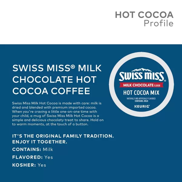 imageSwiss Miss Hot Cocoa Variety Pack Keurig SingleServe Hot Chocolate KCup Pods 40 CountMilk Chocolate