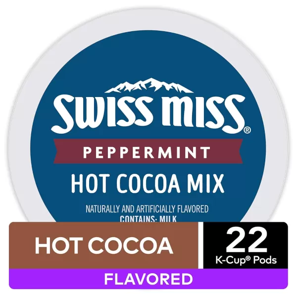 imageSwiss Miss Hot Cocoa Variety Pack Keurig SingleServe Hot Chocolate KCup Pods 40 CountPeppermint