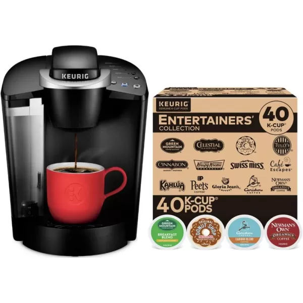 imageKeurig KClassic Single Serve Coffee Maker with Keurig Entertainers Collection Variety Pack 40 KCup Pods