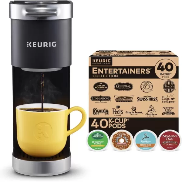 imageKeurig KMini Plus Single Serve Coffee Maker with Keurig Entertainers Collection Variety Pack 40 KCup Pods