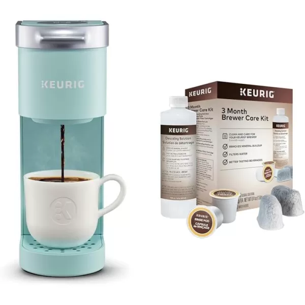 imageKeurig KMini SingleServe KCup Coffee Maker Black and Keurig Standalone Milk Frother BlackOasis