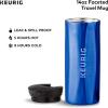 imageKeurig Faceted Stainless Steel Coffee Travel Mug Fits Under Any Keurig KCup Pod Coffee Maker 14 oz CopperRoyal Blue
