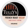 imageTullys Coffee French Roast Decaf Keurig SingleServe KCup Pods Dark Roast 96 CountDecaf French Roast