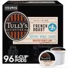 imageTullys Coffee French Roast Decaf Keurig SingleServe KCup Pods Dark Roast 96 CountFrench Roast