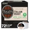 imageTullys Coffee French Roast Decaf Keurig SingleServe KCup Pods Dark Roast 96 CountItalian Roast