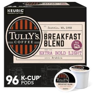 imageTullys Coffee French Roast Decaf Keurig SingleServe KCup Pods Dark Roast 96 CountBreakfast Blend