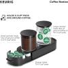 imageKeurig KCup Pod ampamp Ground Coffee Storage Unit Coffee Storage Holds up to 12 ounces of Ground Coffee ampamp 12 KCup Pods Black