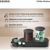 imageKeurig KCup Pod ampamp Ground Coffee Storage Unit Coffee Storage Holds up to 12 ounces of Ground Coffee ampamp 12 KCup Pods Black