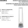 imageKeurig Tall Handle Water Filter Starter Kit Comes with Handle and 2 Replacement Water Filters Compatible with Select Keurig Coffee Makers3 Piece Set