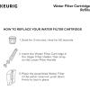 imageKeurig Water Filter Refill Cartridges Replacement Water Filter Cartridges Compatible with 20 KCup Pod Coffee Makers 2 Count2 Count Pack of 1