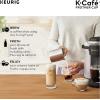 imageKeurig Works NonDairy Milk Hot and Cold Frothing Compatible KCaf Coffee Makers Only34 ounce Charcoal FrotherCompact