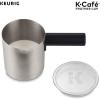 imageKeurig Works NonDairy Milk Hot and Cold Frothing Compatible KCaf Coffee Makers Only34 ounce Charcoal FrotherCompact