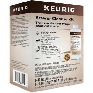 imageKeurig Brewer Cleanse Kit For Maintenance Includes Descaling Solution ampamp Rinse Pods Compatible with Keurig Classic10 ampamp 20 KCup Pod Coffee Makers 4 Count