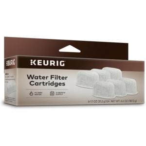 imageKeurig Water Filter Refill Cartridges Replacement Water Filter Cartridges Compatible with 20 KCup Pod Coffee Makers 6 Count