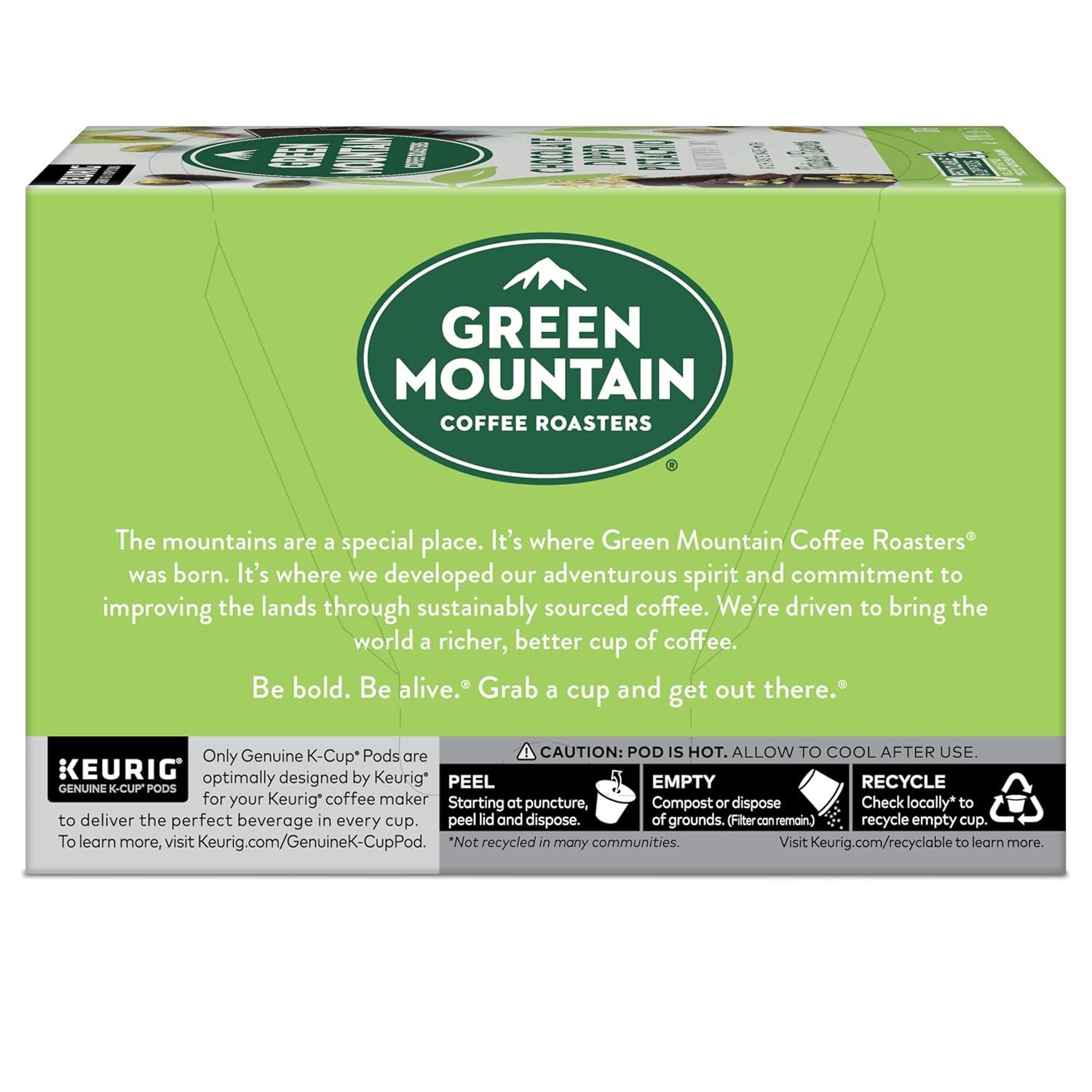 imageGreen Mountain Coffee Roasters Dark Chocolate Hazelnut Coffee Keurig Single Serve KCup Pods 96 CountChocolate Dipped Pistachio
