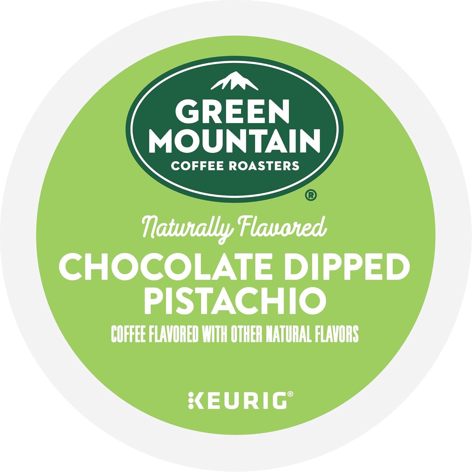 imageGreen Mountain Coffee Roasters Dark Chocolate Hazelnut Coffee Keurig Single Serve KCup Pods 96 CountChocolate Dipped Pistachio