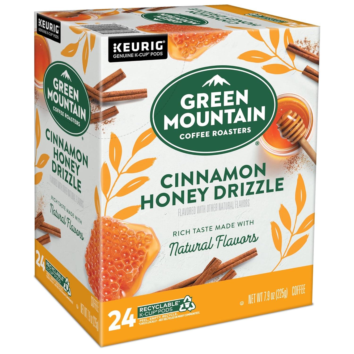 imageGreen Mountain Coffee Roasters Dark Chocolate Hazelnut Coffee Keurig Single Serve KCup Pods 96 CountCinnamon Honey Drizzle