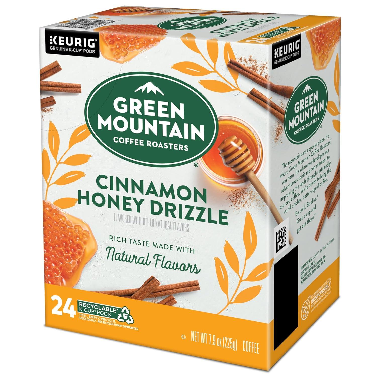 imageGreen Mountain Coffee Roasters Dark Chocolate Hazelnut Coffee Keurig Single Serve KCup Pods 96 CountCinnamon Honey Drizzle