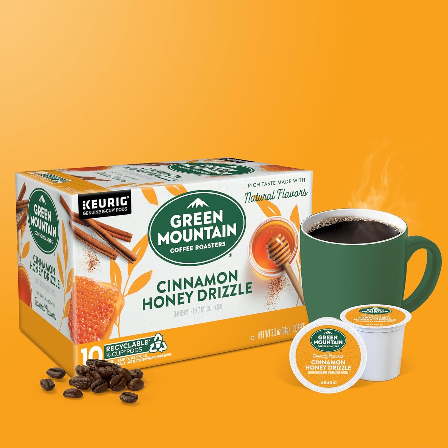 imageGreen Mountain Coffee Roasters Dark Chocolate Hazelnut Coffee Keurig Single Serve KCup Pods 96 CountCinnamon Honey Drizzle