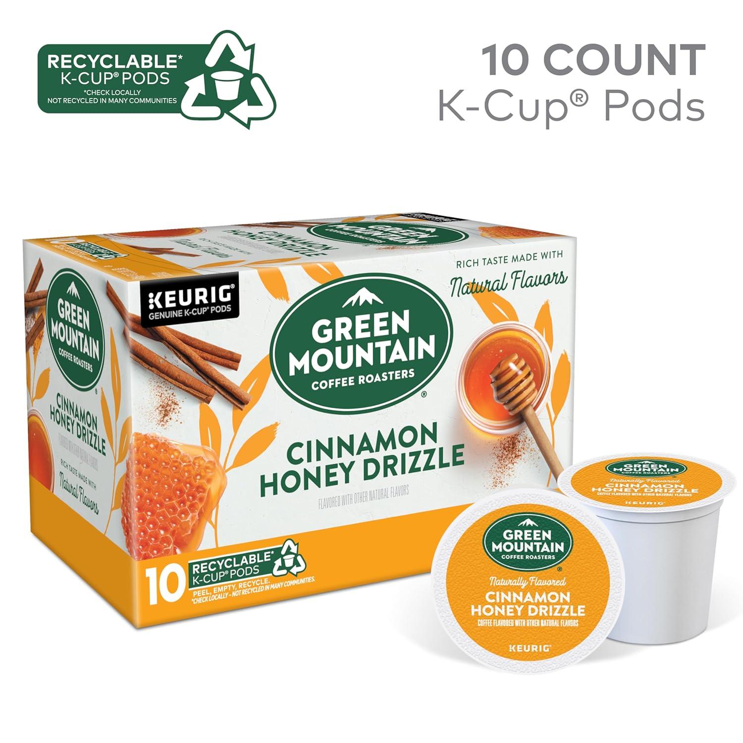 imageGreen Mountain Coffee Roasters Dark Chocolate Hazelnut Coffee Keurig Single Serve KCup Pods 96 CountCinnamon Honey Drizzle