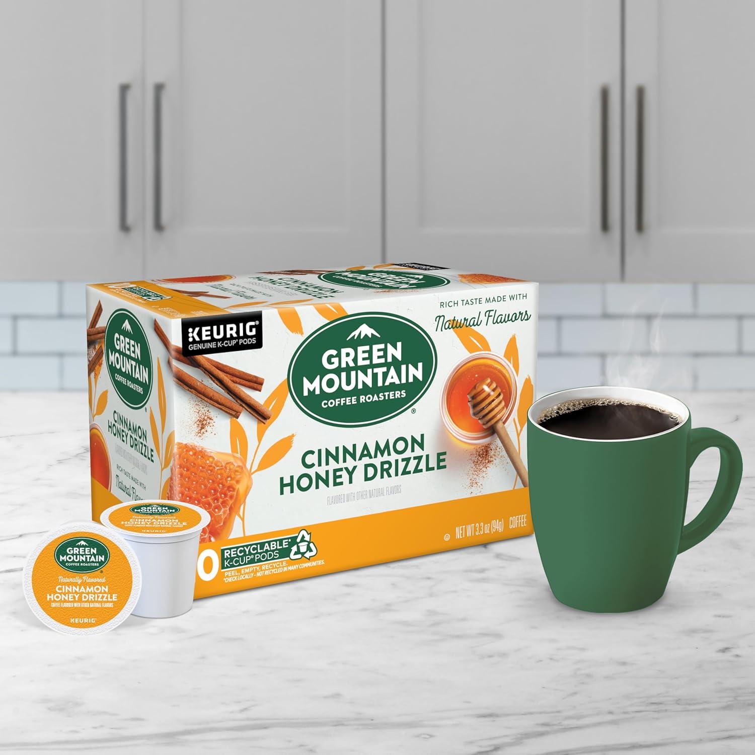imageGreen Mountain Coffee Roasters Dark Chocolate Hazelnut Coffee Keurig Single Serve KCup Pods 96 CountCinnamon Honey Drizzle