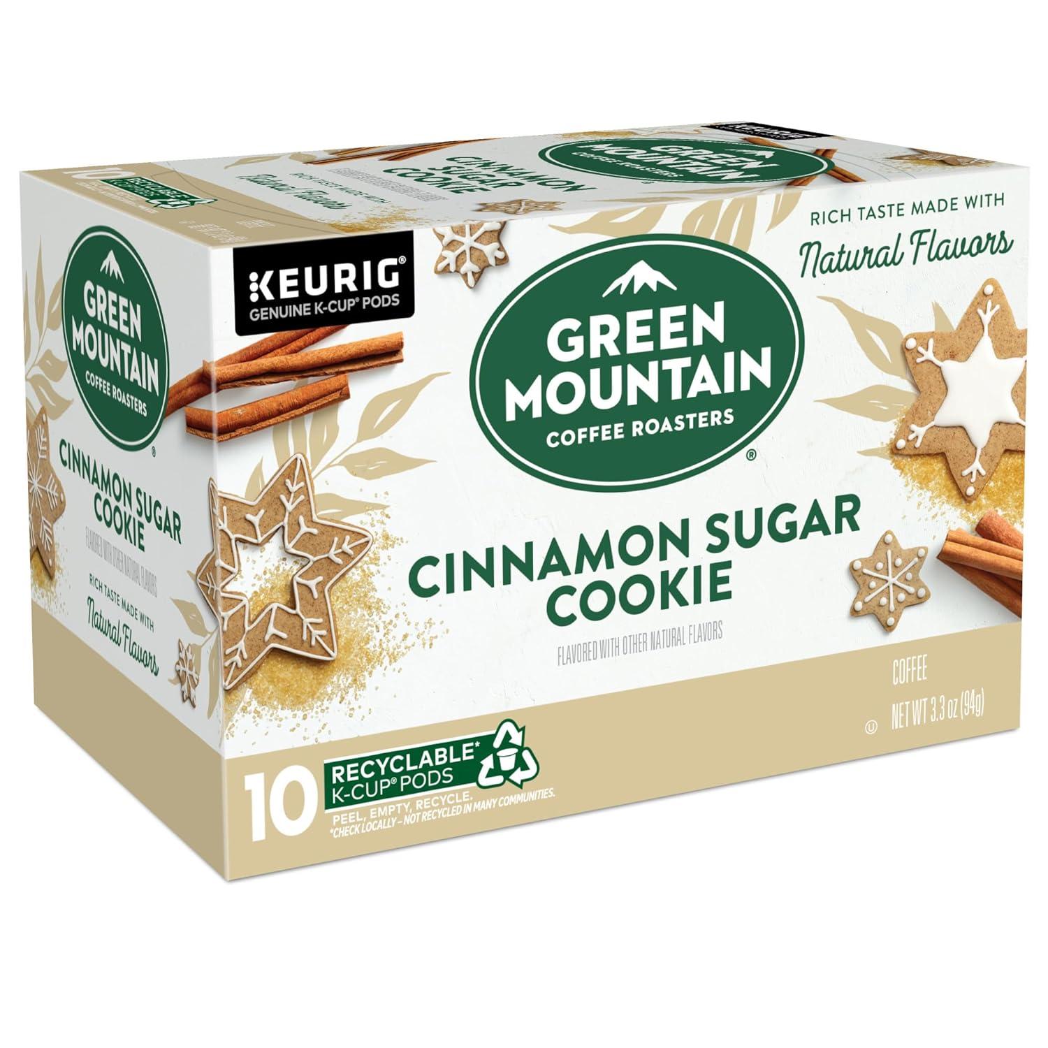 imageGreen Mountain Coffee Roasters Dark Chocolate Hazelnut Coffee Keurig Single Serve KCup Pods 96 CountCinnamon Sugar Cookie