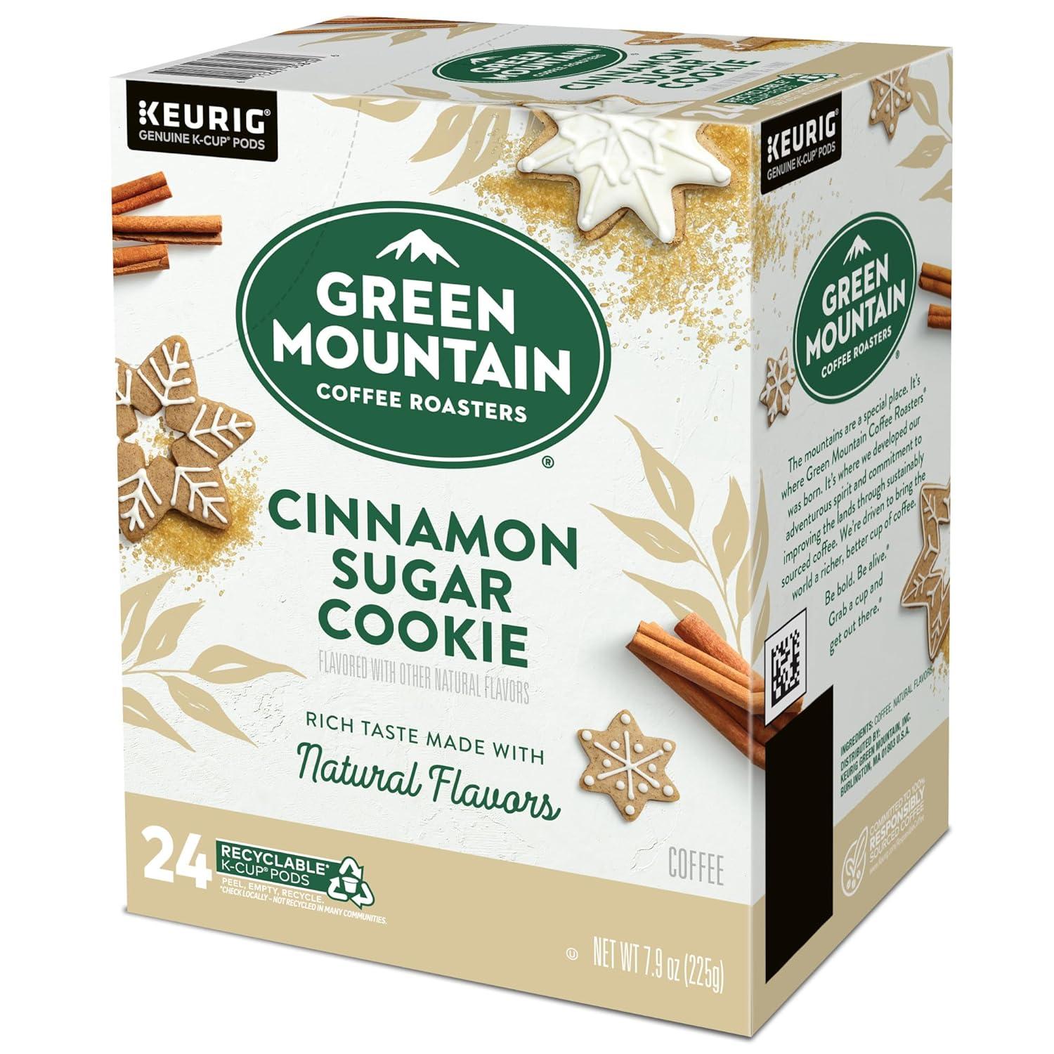 imageGreen Mountain Coffee Roasters Dark Chocolate Hazelnut Coffee Keurig Single Serve KCup Pods 96 CountCinnamon Sugar Cookie