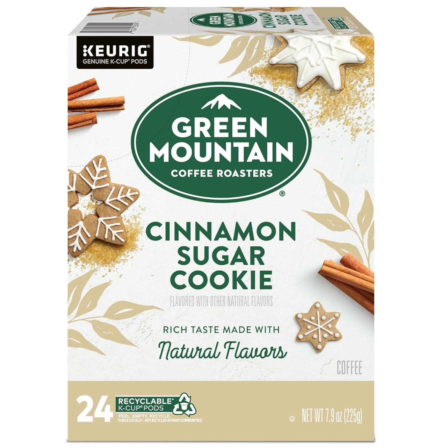 imageGreen Mountain Coffee Roasters Dark Chocolate Hazelnut Coffee Keurig Single Serve KCup Pods 96 CountCinnamon Sugar Cookie