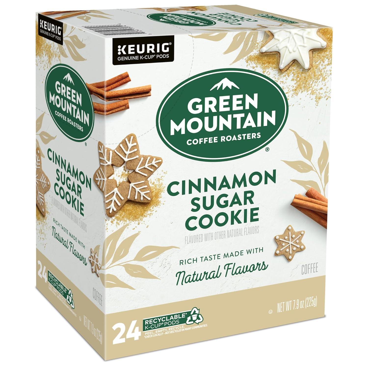 imageGreen Mountain Coffee Roasters Dark Chocolate Hazelnut Coffee Keurig Single Serve KCup Pods 96 CountCinnamon Sugar Cookie