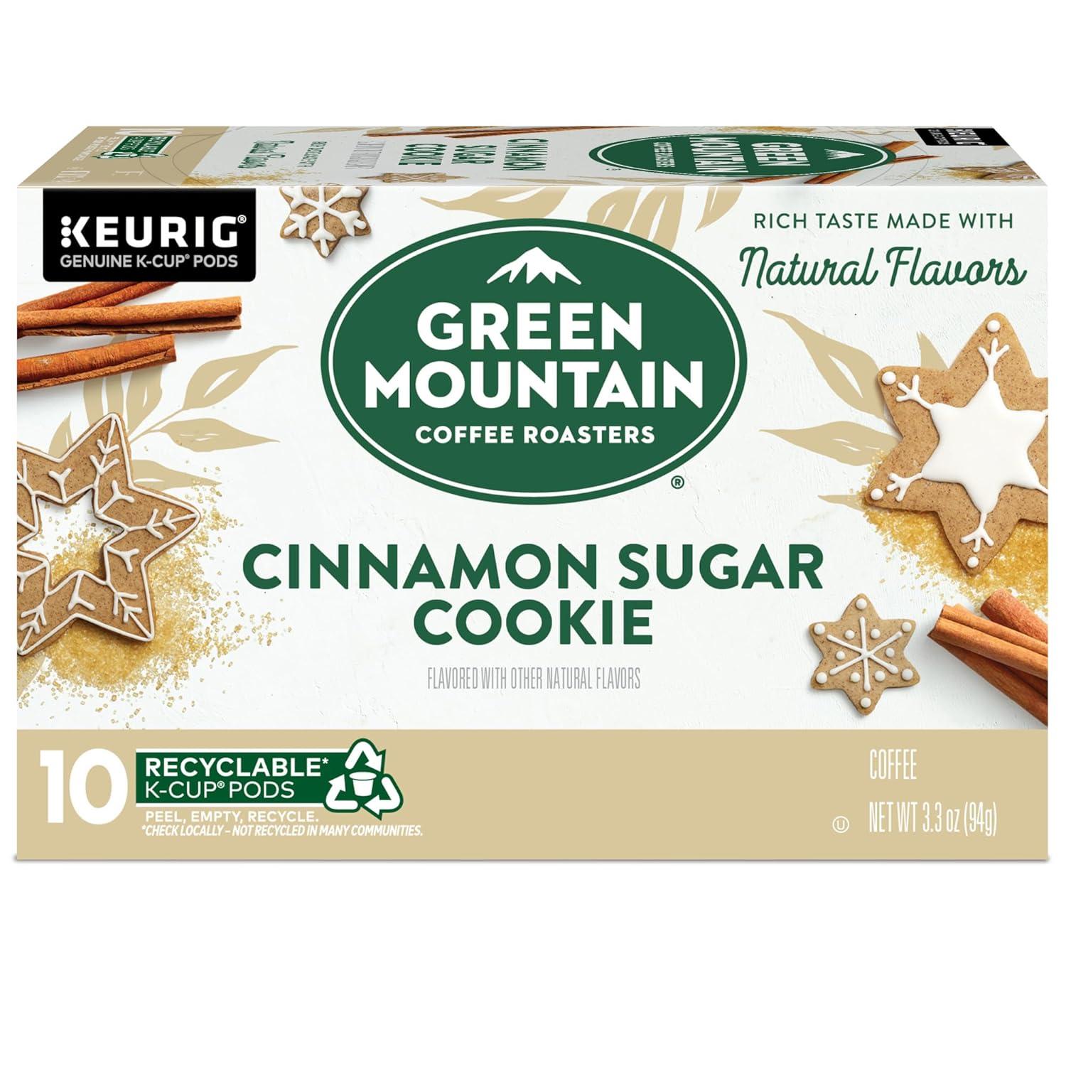 imageGreen Mountain Coffee Roasters Dark Chocolate Hazelnut Coffee Keurig Single Serve KCup Pods 96 CountCinnamon Sugar Cookie