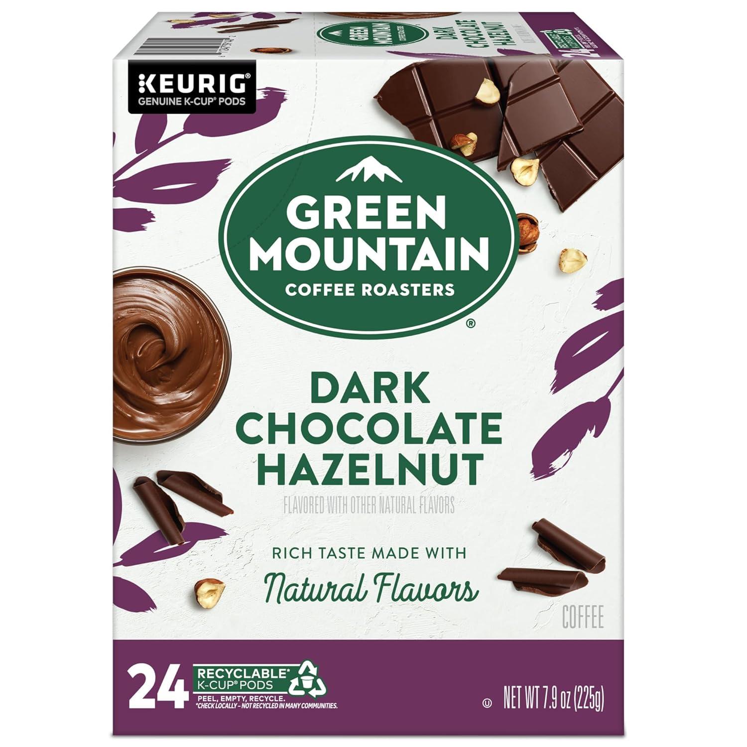 imageGreen Mountain Coffee Roasters Dark Chocolate Hazelnut Coffee Keurig Single Serve KCup Pods 96 CountDark Chocolate Hazelnut