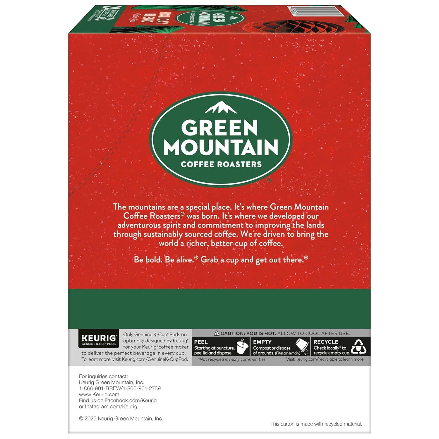 imageGreen Mountain Coffee Roasters Dark Chocolate Hazelnut Coffee Keurig Single Serve KCup Pods 96 CountHoliday Blend