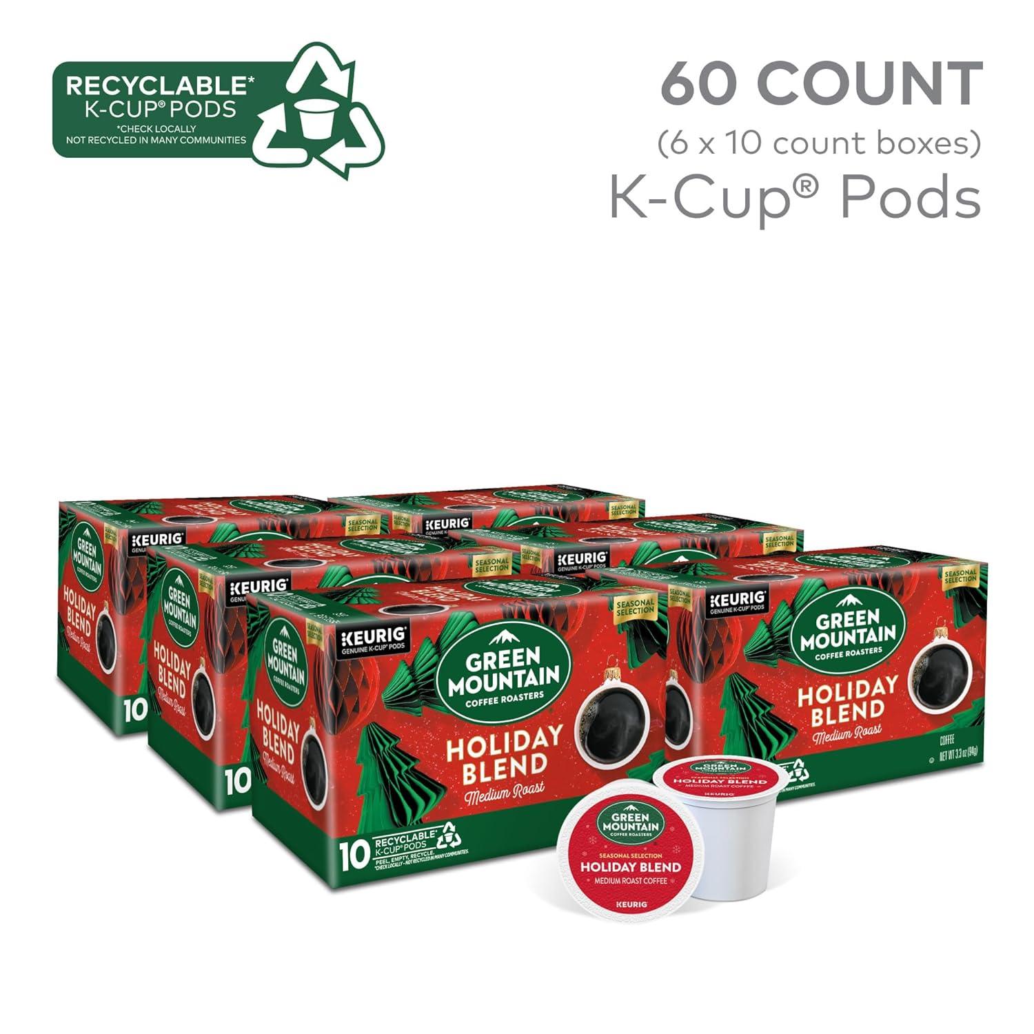 imageGreen Mountain Coffee Roasters Dark Chocolate Hazelnut Coffee Keurig Single Serve KCup Pods 96 CountHoliday Blend