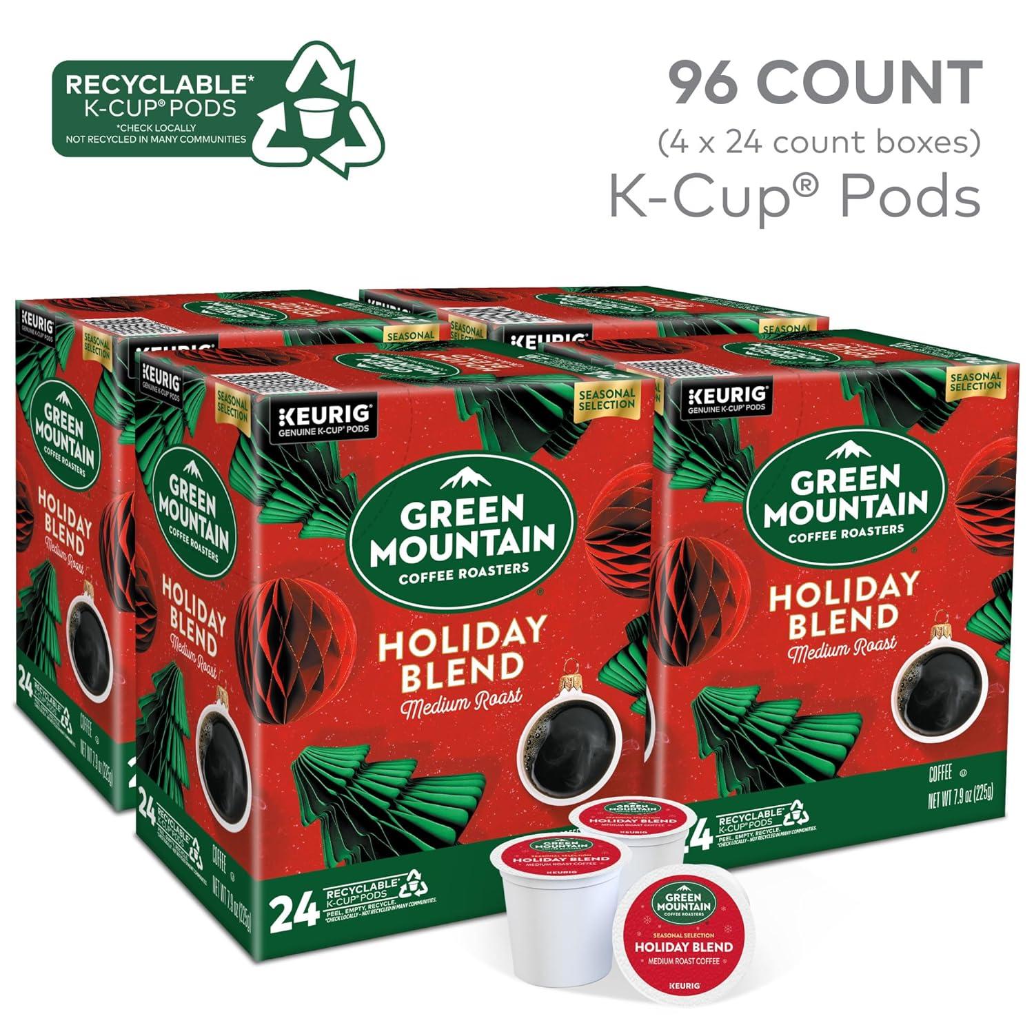 imageGreen Mountain Coffee Roasters Dark Chocolate Hazelnut Coffee Keurig Single Serve KCup Pods 96 CountHoliday Blend
