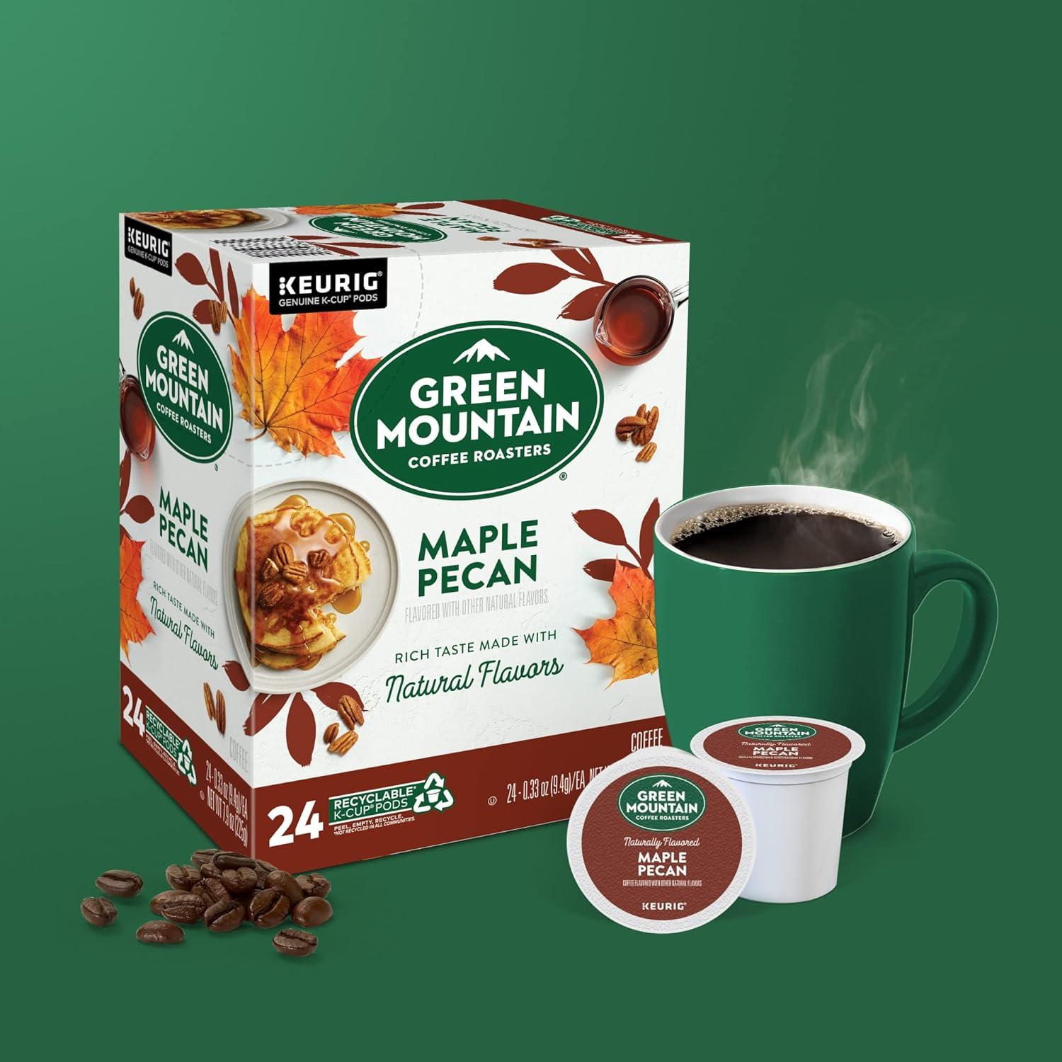 imageGreen Mountain Coffee Roasters Dark Chocolate Hazelnut Coffee Keurig Single Serve KCup Pods 96 CountMaple Pecan