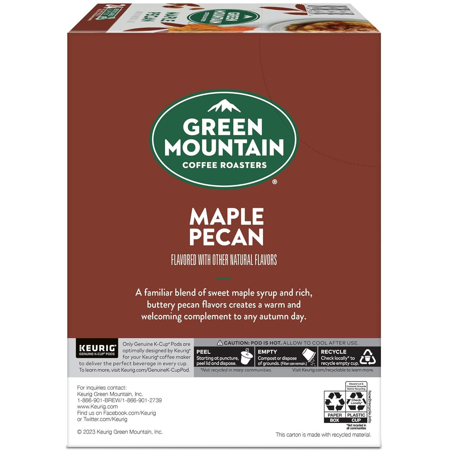 imageGreen Mountain Coffee Roasters Dark Chocolate Hazelnut Coffee Keurig Single Serve KCup Pods 96 CountMaple Pecan
