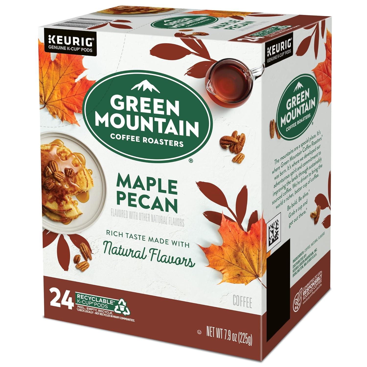 imageGreen Mountain Coffee Roasters Dark Chocolate Hazelnut Coffee Keurig Single Serve KCup Pods 96 CountMaple Pecan