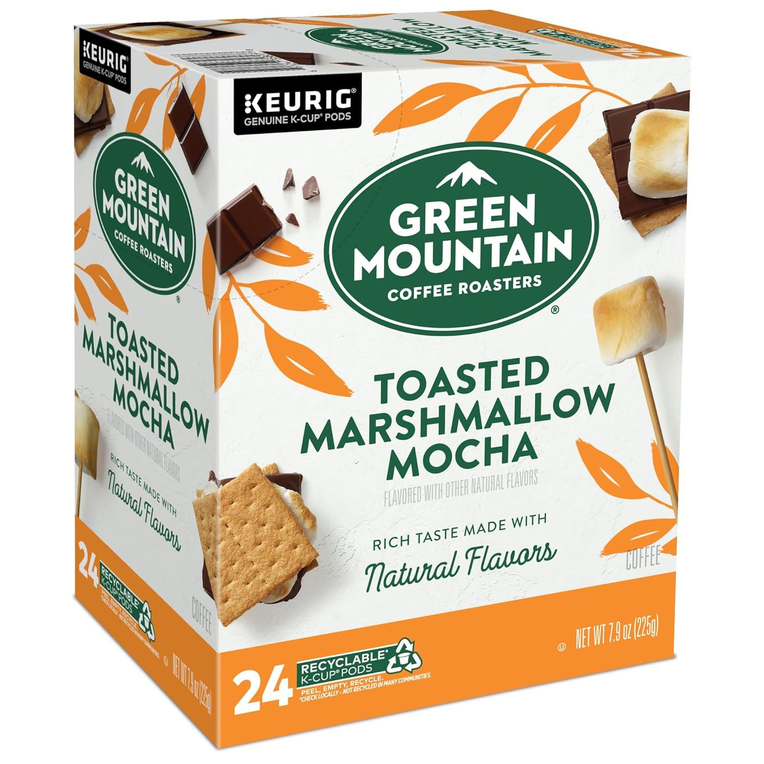imageGreen Mountain Coffee Roasters Dark Chocolate Hazelnut Coffee Keurig Single Serve KCup Pods 96 CountToasted Marshmallow