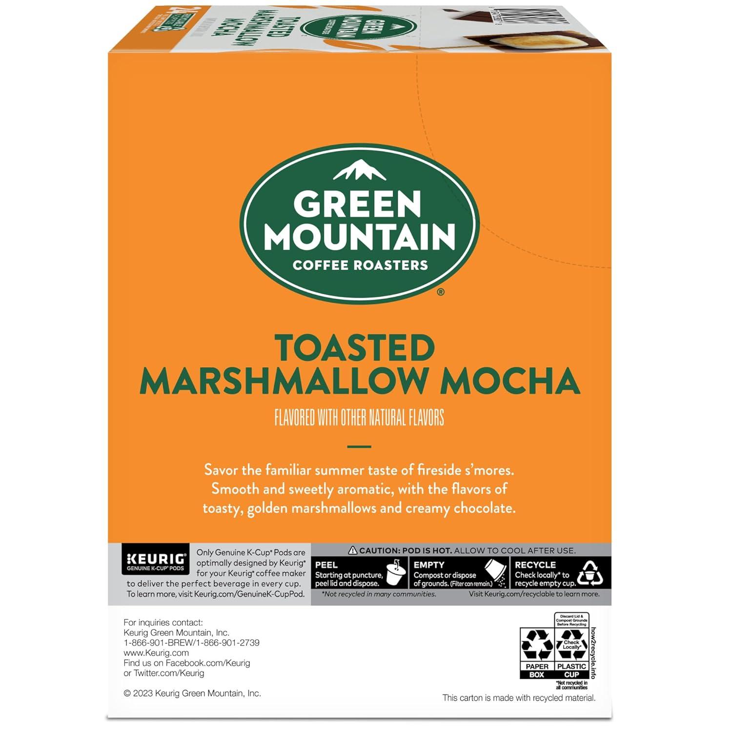 imageGreen Mountain Coffee Roasters Dark Chocolate Hazelnut Coffee Keurig Single Serve KCup Pods 96 CountToasted Marshmallow